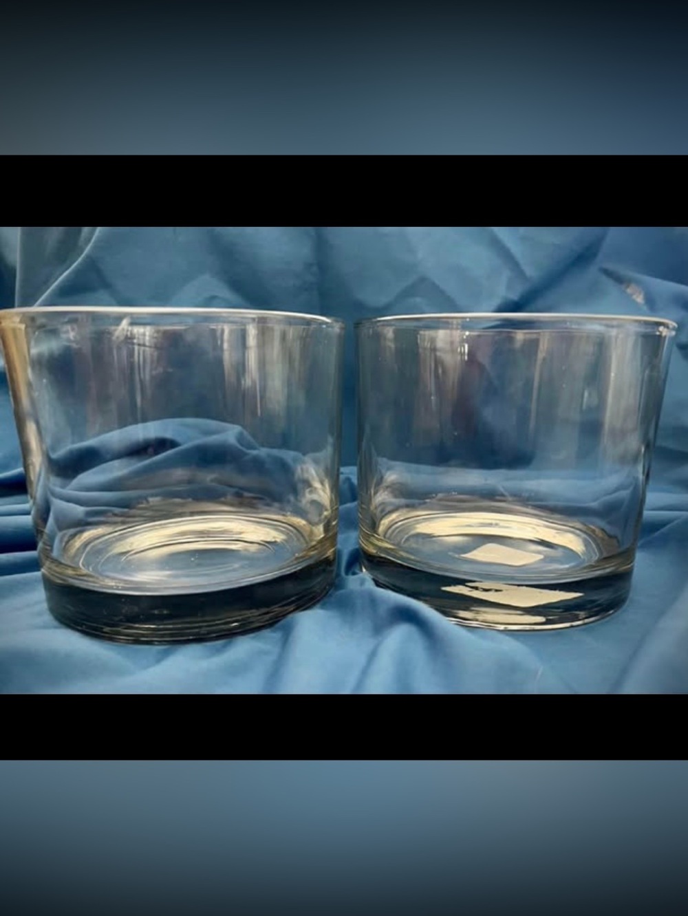 Libby Clear Glass Cylinder Set of 2 Vases / Candle Holders